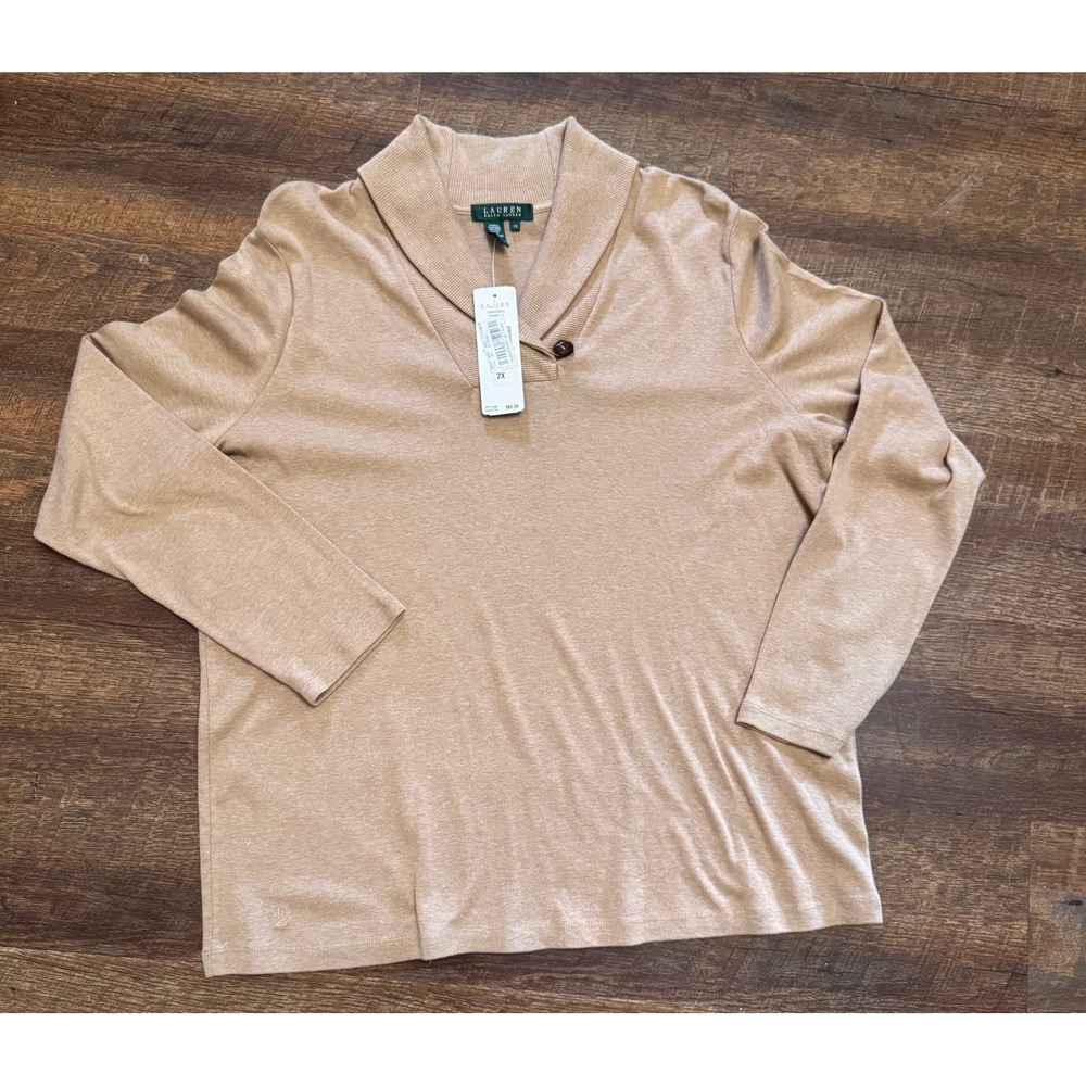 Lauren Ralph Lauren Women's Tan Sweater NWT 2X